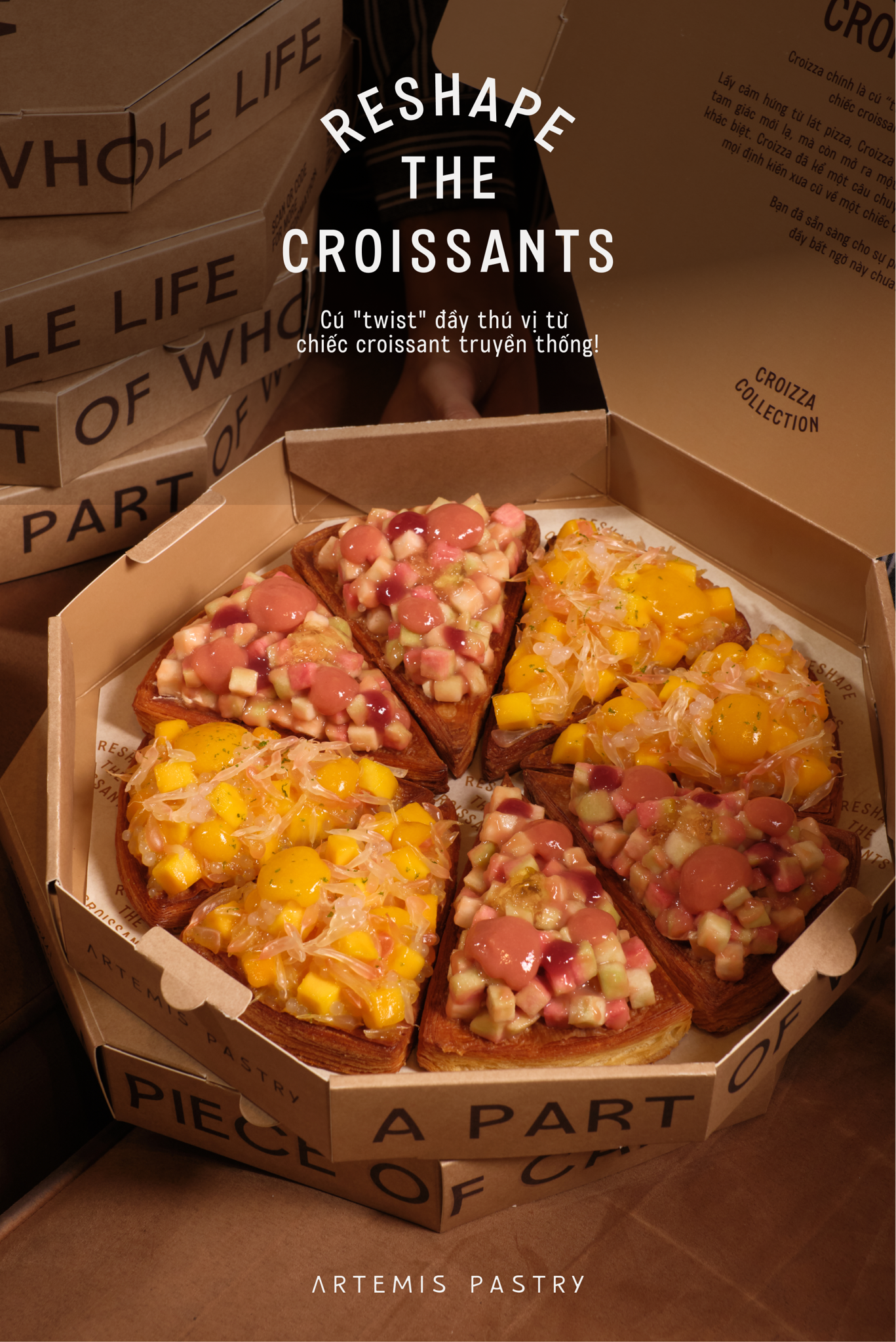 Croizza – Bánh ngàn lớp hình pizza độc đáo từ Artemis Pastry