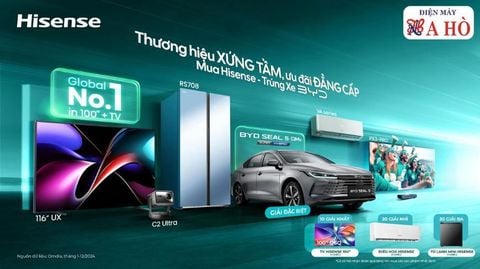 Mua HISENSE - Trúng xe ô tô 𝐁𝐘𝐃_THƯƠNG HIỆU XỨNG TẦM, ƯU ĐÃI ĐẲNG CẤP