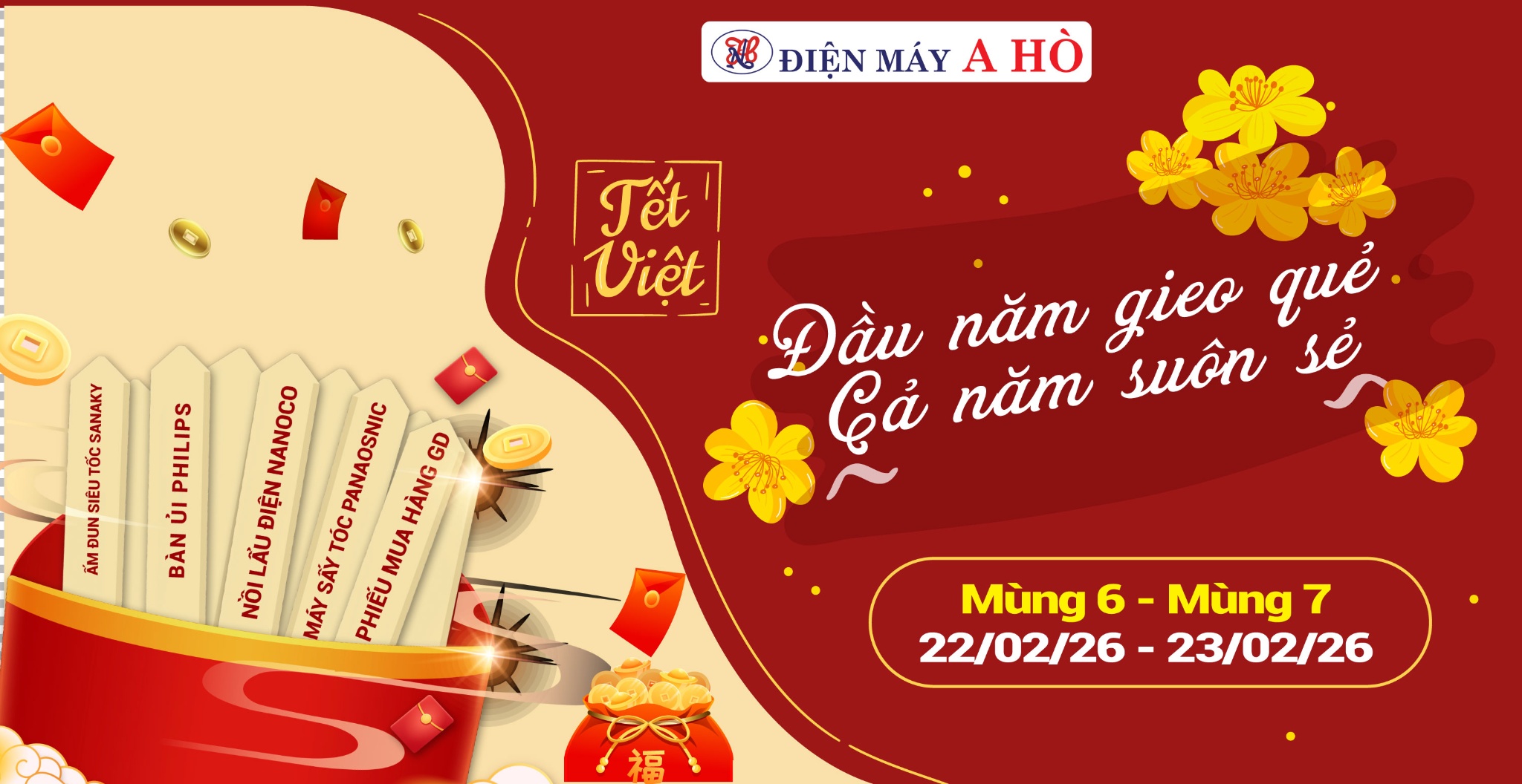 🎋Đầu năm gieo quẻ - Cả năm suôn sẻ Nhận thêm quà tặng cho đơn hàng chỉ từ 5 triệu