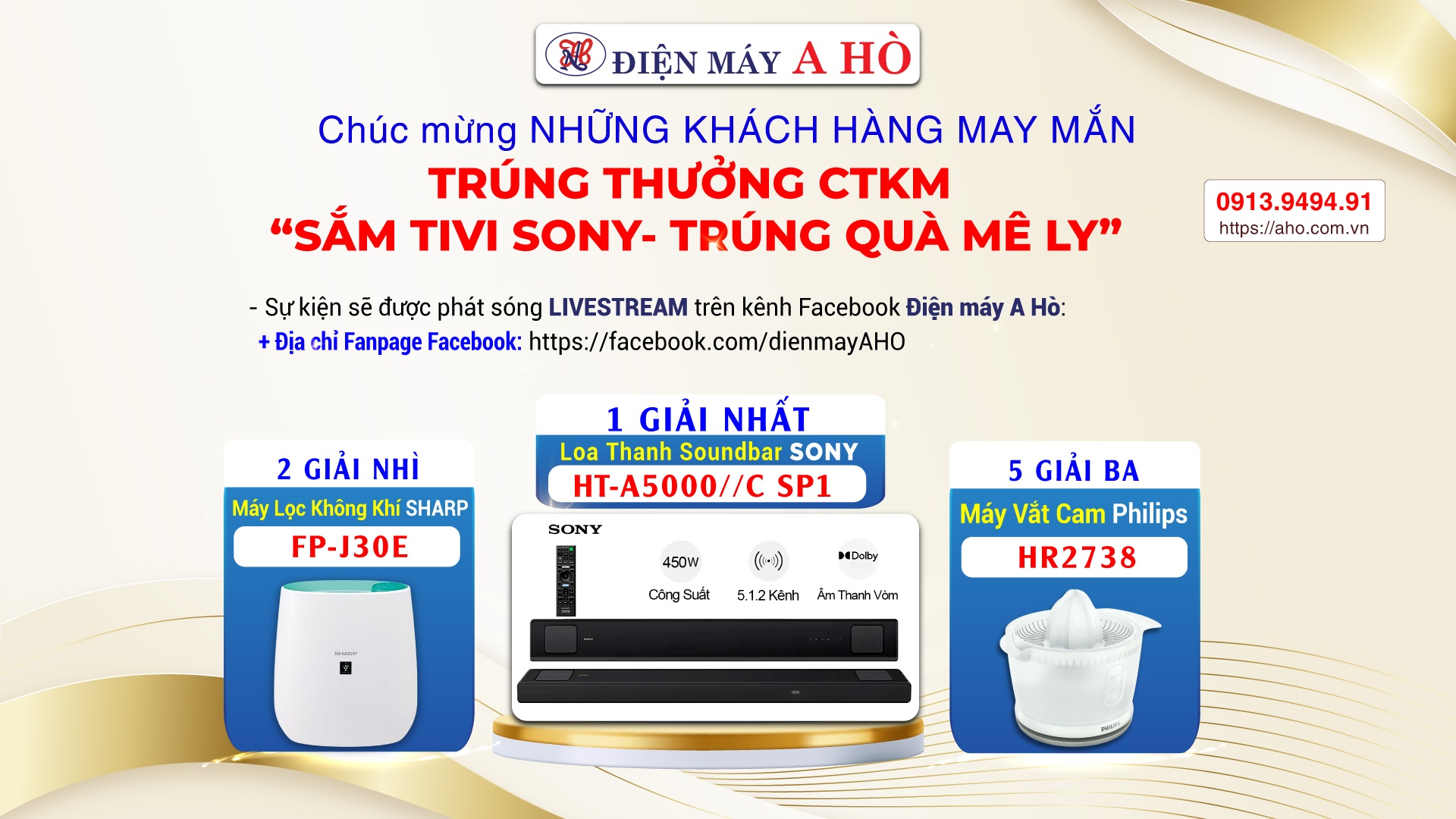 NHỮNG KHÁCH HÀNG MAY MẮN TRÚNG THƯỞNG CTKM "Sắm tivi Sony - Trúng quà mê ly"