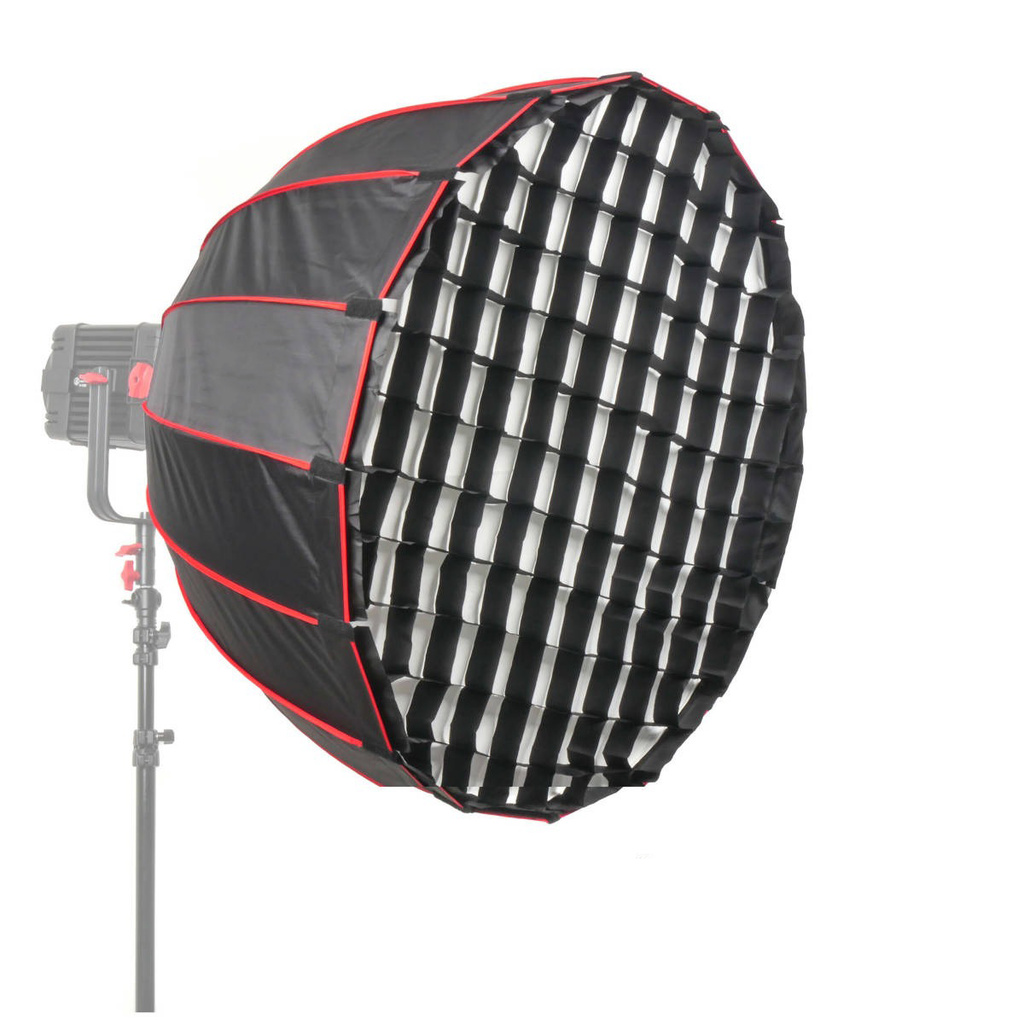Softbox Parabolic 60cm Ngàm Bowens Kèm Lưới Tổ Ong - Thiết Kế Thao Tác Nhanh