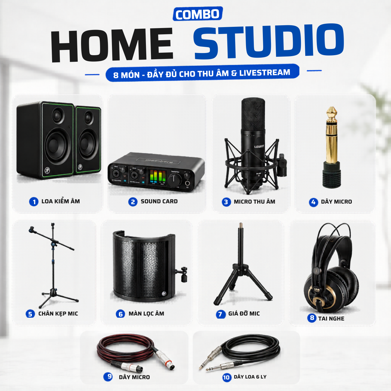 Combo Thu Âm Motu M4 Và Micro Warm audio Wa87 Home Studio