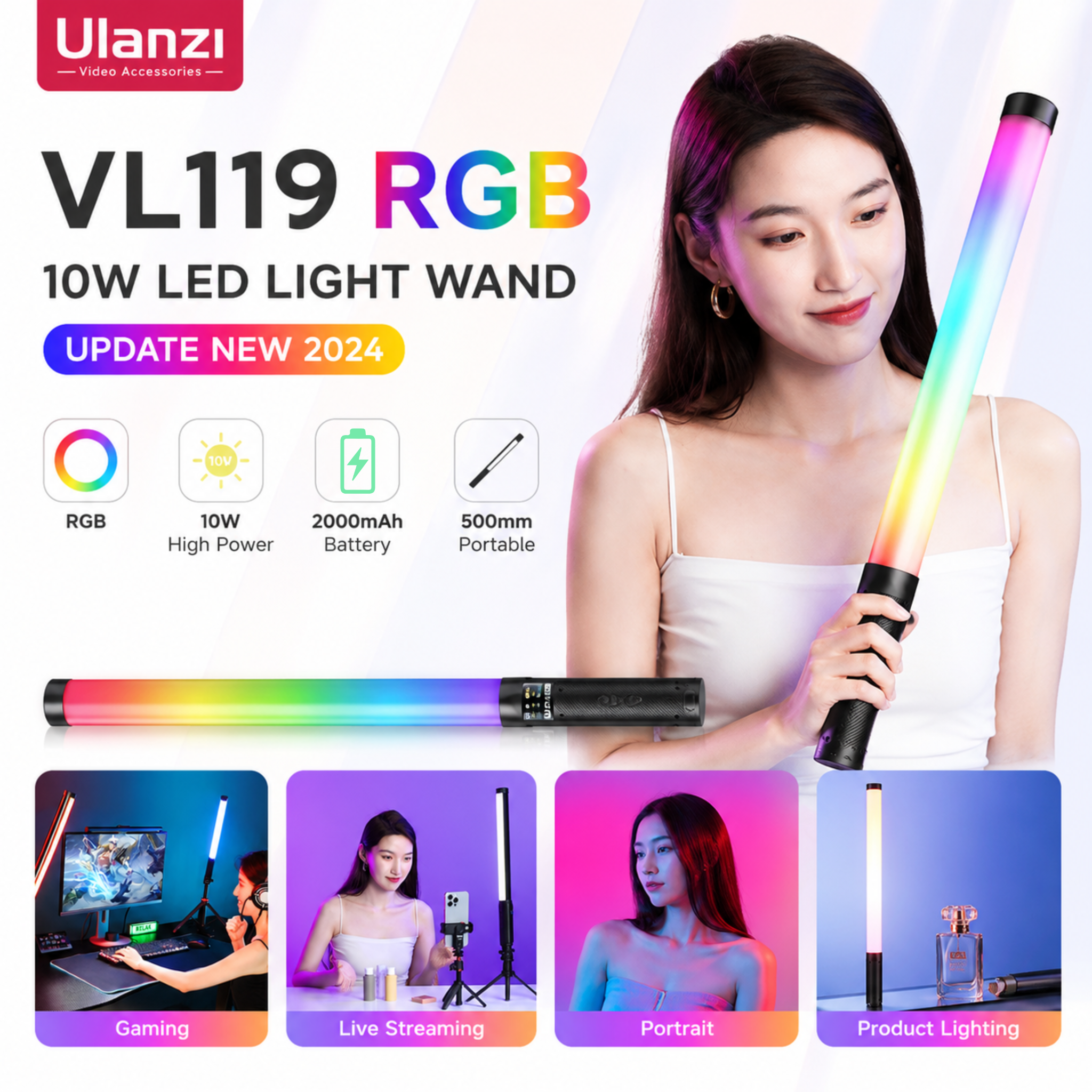 Ulanzi VL119 RGB 10W - Update 2024