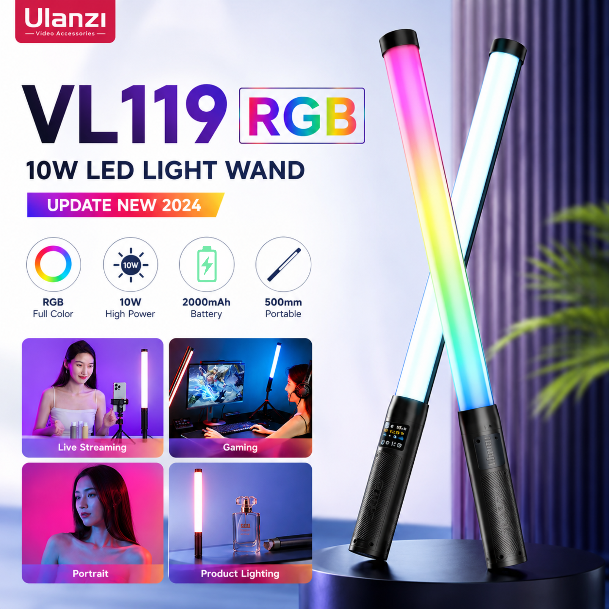 Ulanzi VL119 RGB 10W - Update 2024