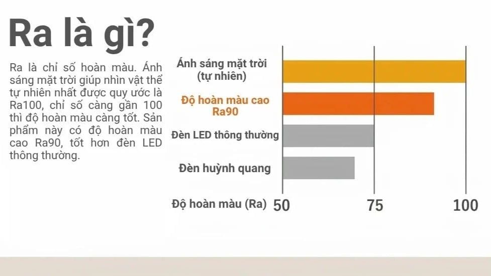 Chỉ Số Hoàn Màu Ra90 Là Gì? Tầm Quan Trọng Của Ánh Sáng Trung Thực Trong Kiến Trúc