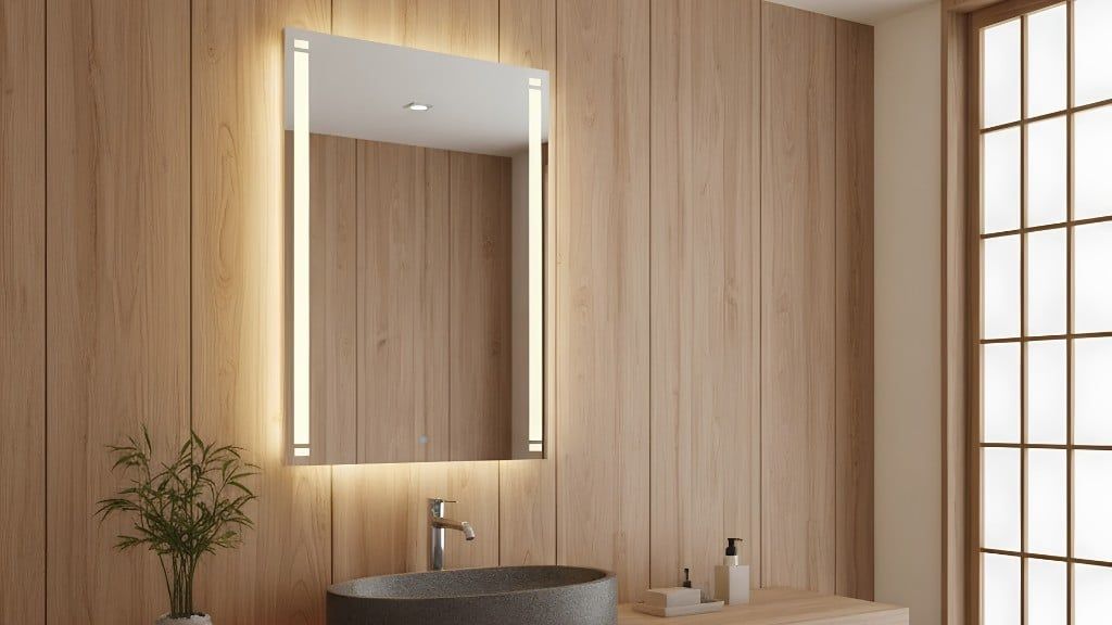 Công Nghệ Gương Đèn LED Cảm Ứng Sấy Chống Mờ Chuẩn Khách Sạn Nhật