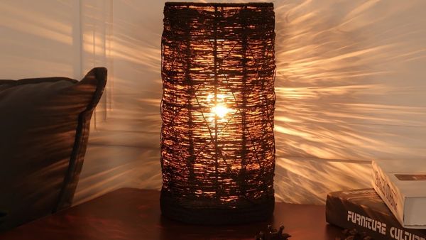 Tư Vấn Chọn Đèn Trang Trí Thân Thép Đan Dây Đay Tự Nhiên Mộc Mạc