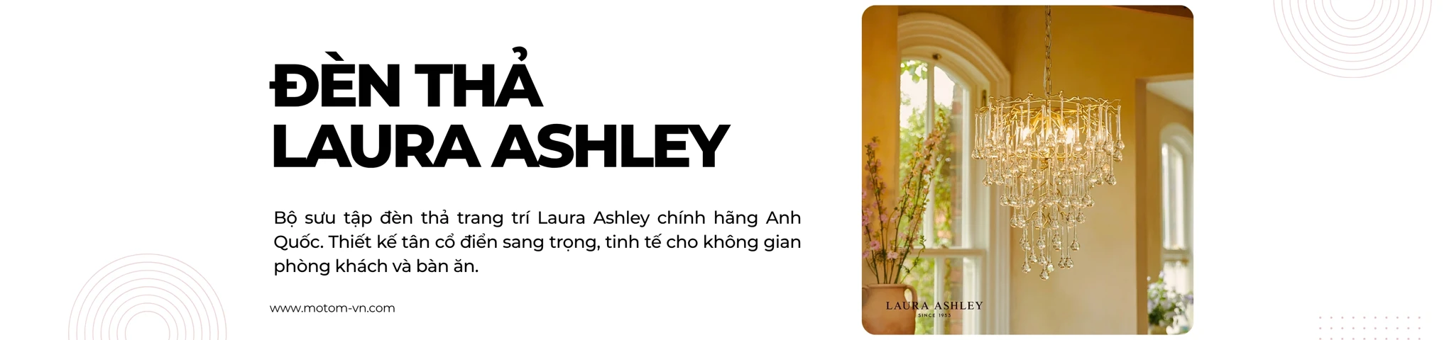 Đèn thả trang trí Laura Ashley