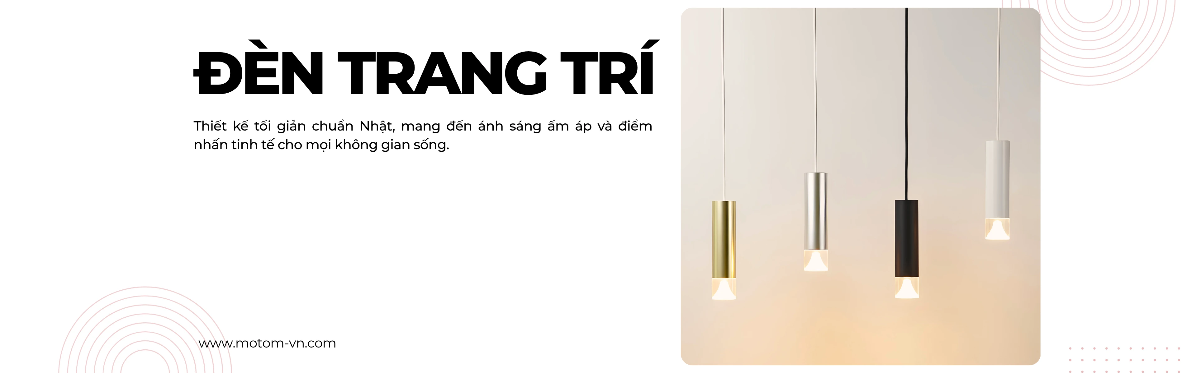 Đèn trang trí MotoM Nhật Bản – Đèn thả, đèn đứng và đèn gắn tường cao cấp