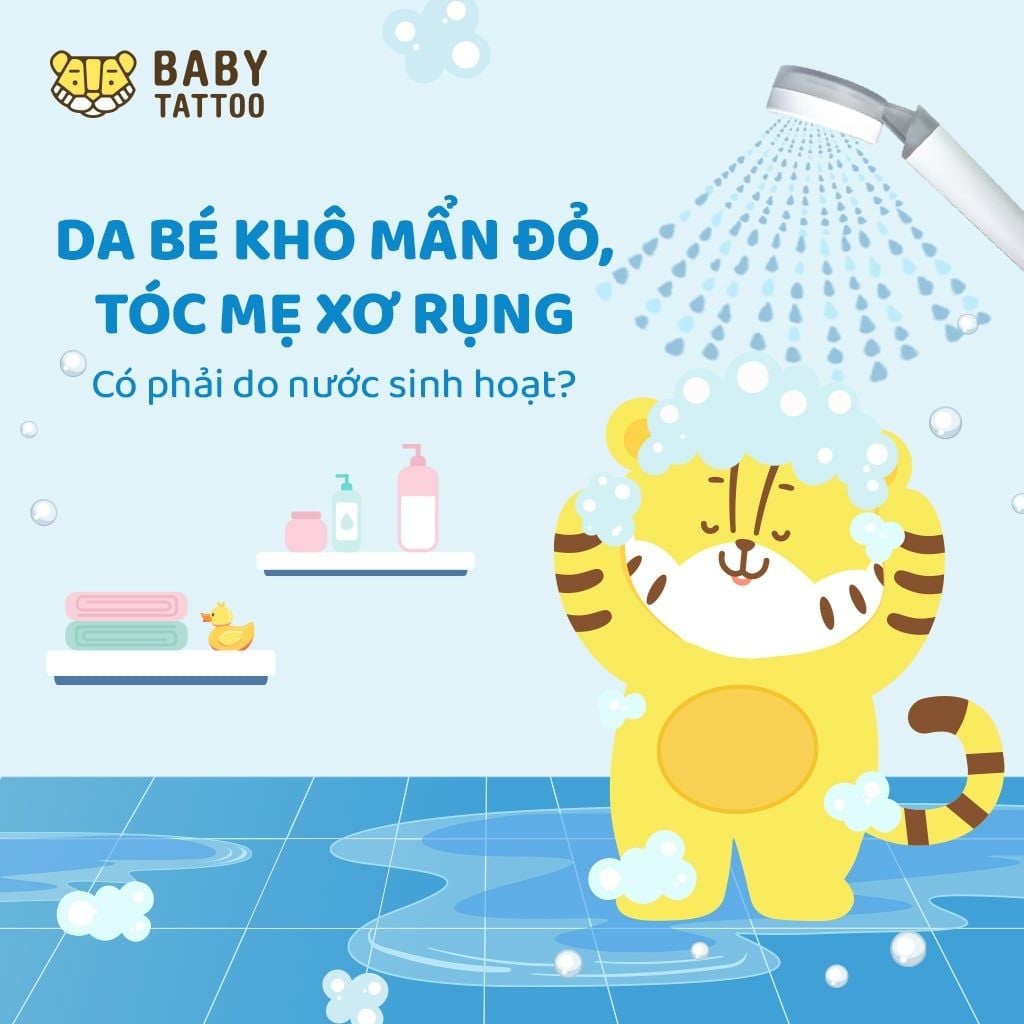 Da Bé Khô Mẩn Đỏ, Tóc Mẹ Xơ Rụng: Có Phải Do Nguồn Nước Sinh Hoạt?