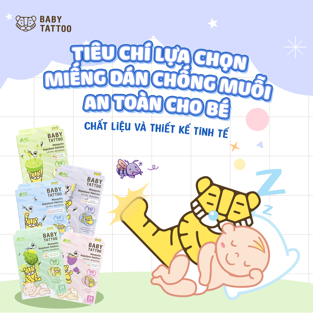 Tiêu Chí Lựa Chọn Miếng Dán Chống Muỗi An Toàn Cho Bé: Chất Liệu và Thiết Kế Tinh Tế