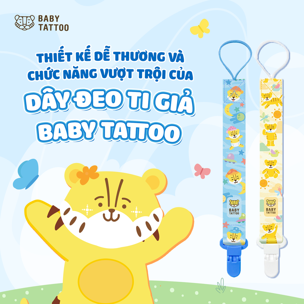 Thiết Kế Dễ Thương và Chức Năng Vượt Trội của Dây Đeo Tí Giả Baby Tattoo