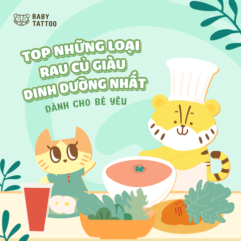 Top Những Loại Rau Củ Giàu Dinh Dưỡng Nhất Dành Cho Bé Yêu
