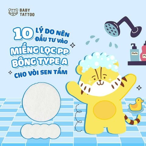 10 Lý Do Nên Đầu Tư Vào Miếng Lọc PP Bông Type A Cho Vòi Sen Tắm