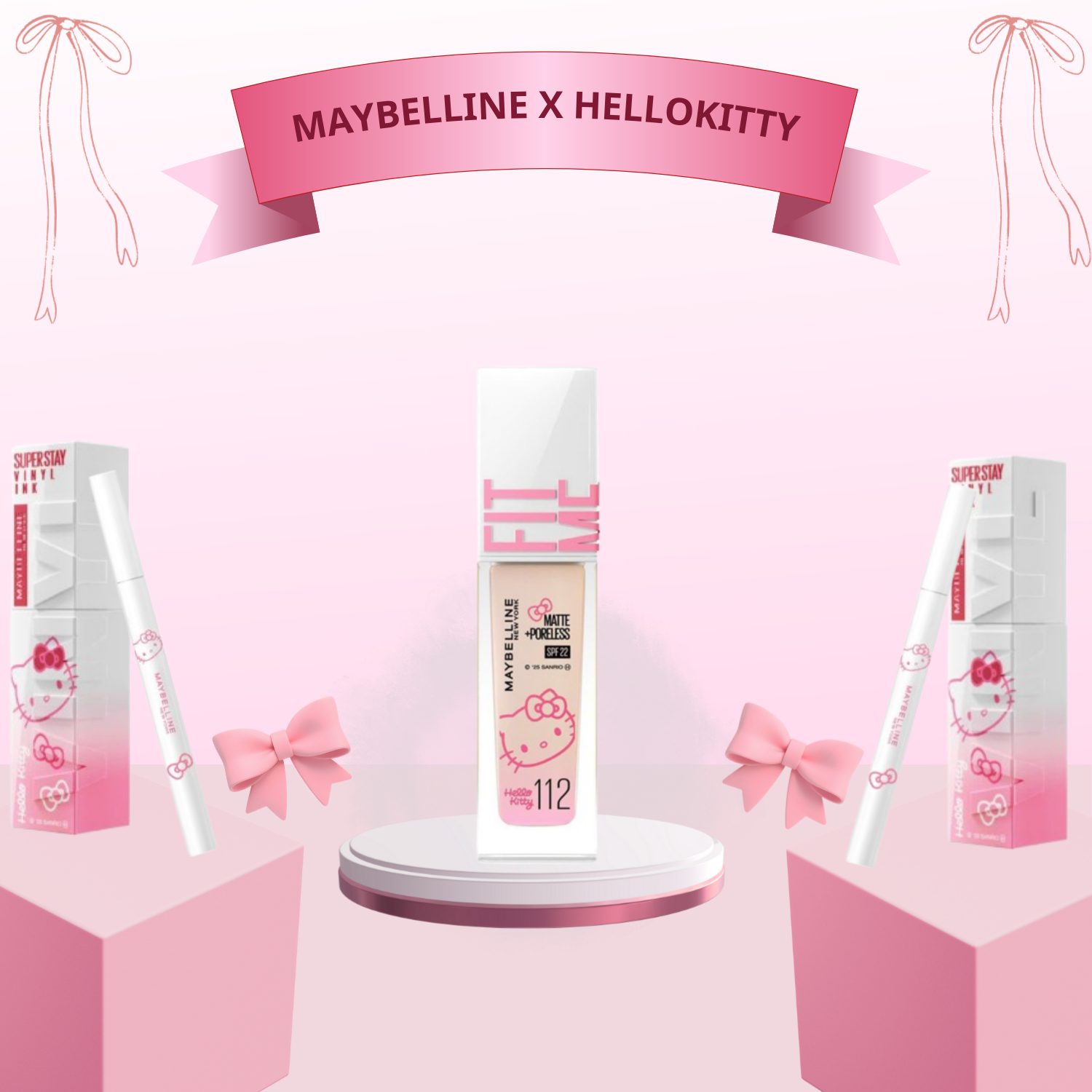 Maybe Hello Kitty ĐẦU NĂM 2026 MAYBELLINE HỢP TÁC CÙNG HELLO KITTY RA MẮT CÁC SẢN PHẨM M ...