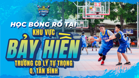 Học Bóng Rổ Khu Vực Bảy Hiền – Sân Trường Cao Đẳng Lý Tự Trọng: Không Gian Xanh Cho Bé Bứt Phá