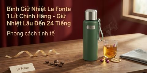 Bình Giữ Nhiệt La Fonte 1 Lít Chính Hãng - Giữ Nhiệt Lâu Đến 24 Tiếng