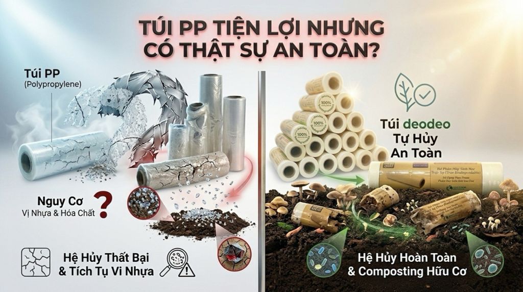 Túi PP tiện lợi nhưng có thật sự an toàn?