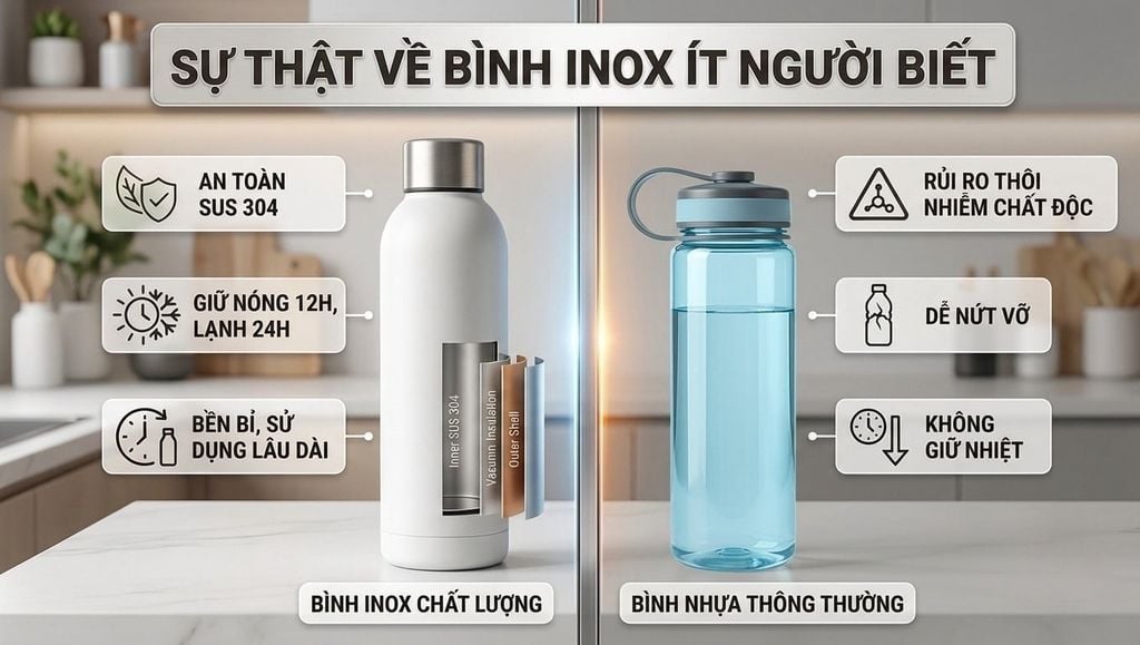 Sự thật về bình INOX ít người biết