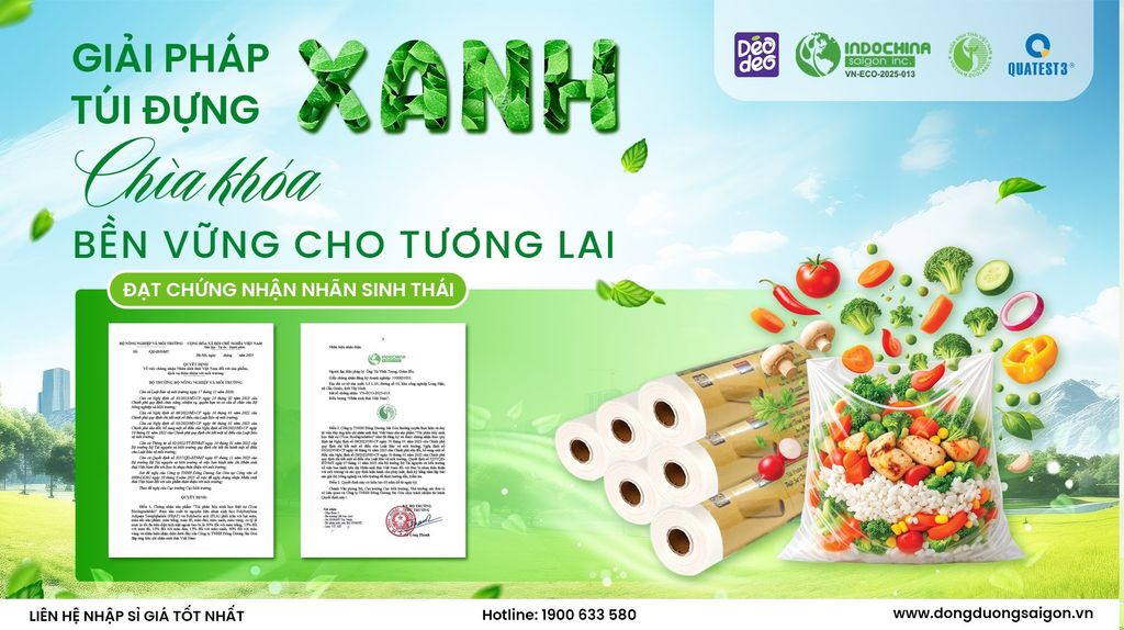 [GIẢI PHÁP XANH] Giới thiệu Túi phân hủy sinh học DEODEO – Đạt chứng nhận Nhãn sinh thái Việt Nam