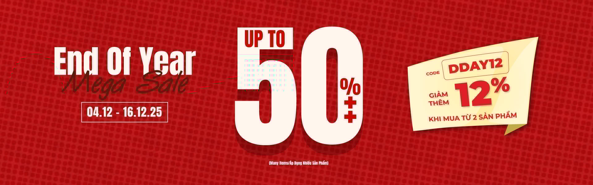 End Of Year Mega Sale