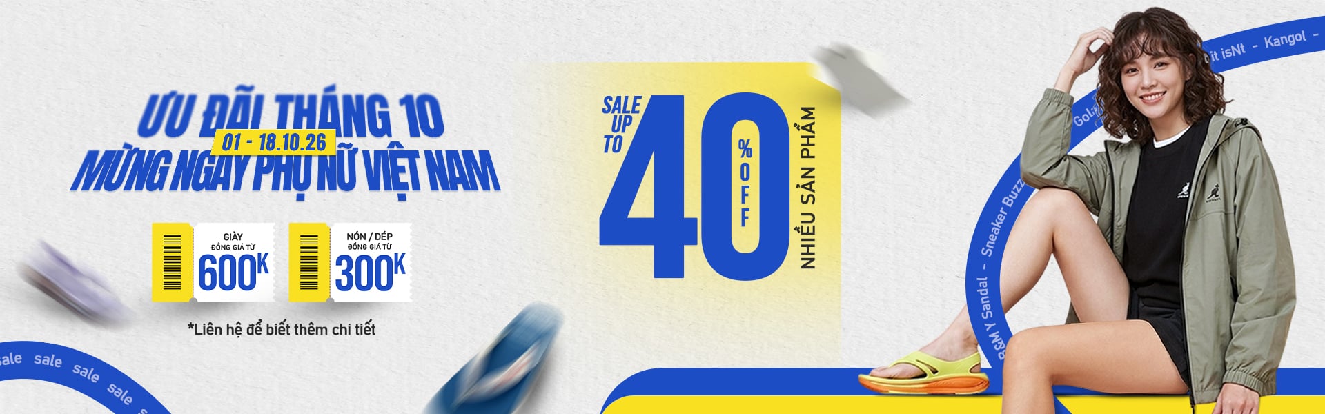 MỪNG NGÀY PHỤ NỮ VIỆT NAM SALE UPTO 40%