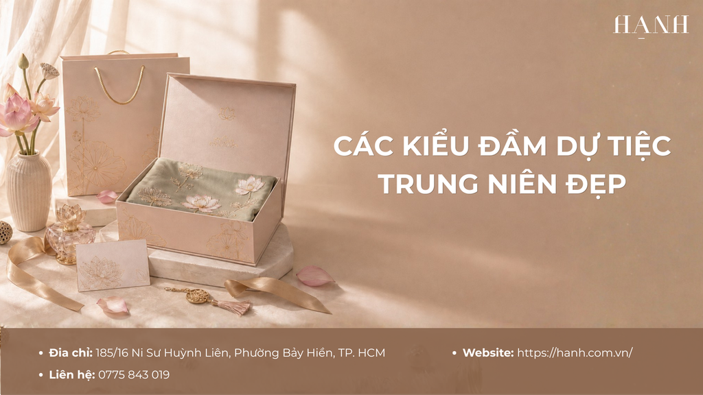 Các kiểu đầm dự tiệc trung niên đẹp và sang trọng cho các quý cô