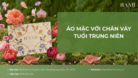 5 kiểu áo mặc với chân váy tuổi trung niên sang trọng và tôn dáng