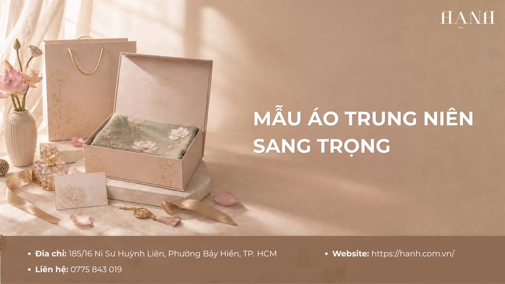 10+ Mẫu áo trung niên sang trọng, tôn dáng quý phái