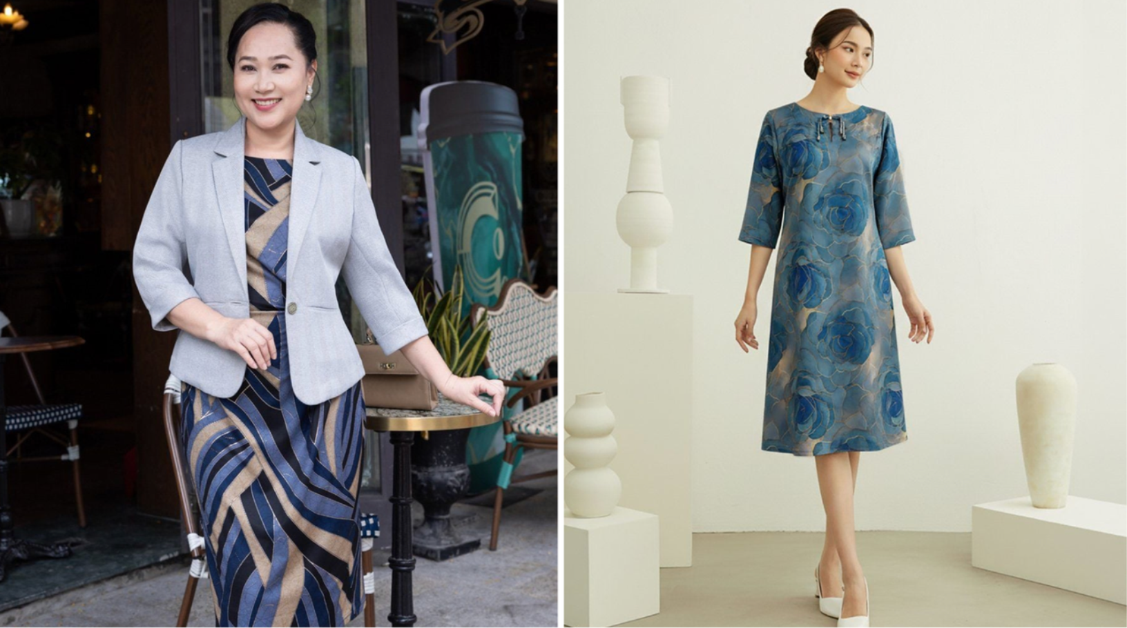 Đầm lụa / voan trung niên