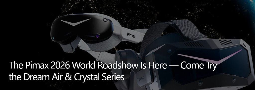 Pimax công bố sự kiện World Roadshow 2026 và bắt đầu xuất xưởng kính thực tế ảo Dream Air SE