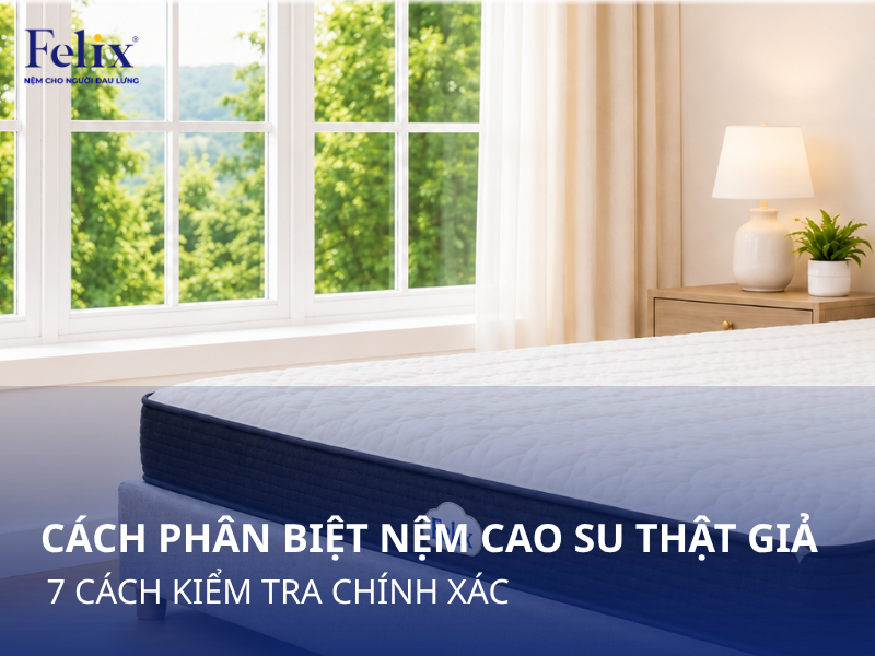 Cách Phân Biệt Nệm Cao Su Thật Giả: 7 Cách Kiểm Tra Chính Xác