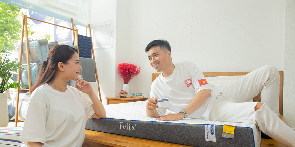 Nệm Cao Su Than Tre Felix Premium Silver Carbon, Công Nghệ Nano Silver, Kháng Khuẩn X3, Bền Trên 10 Năm