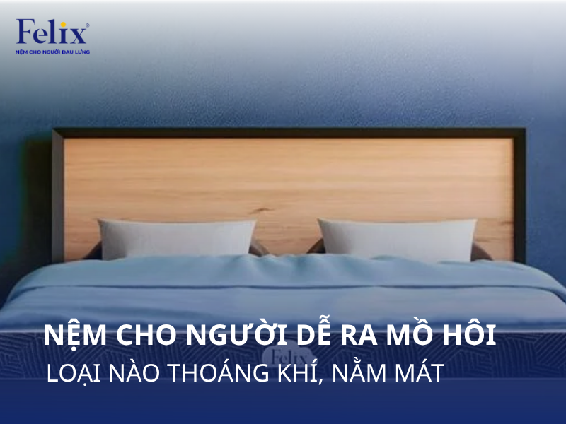 Nệm Cho Người Dễ Ra Mồ Hôi: Chọn Loại Nào Thoáng Khí, Nằm Mát?