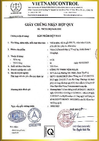 CHỨNG CHỈ HỢP QUY