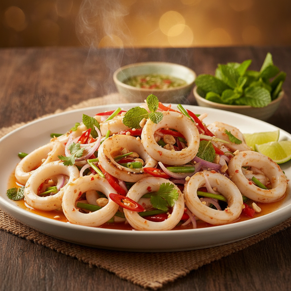 Hướng Dẫn Làm Gỏi Mực Lá Đại Dương Khổng Lồ Thái Lan Cay Nồng, Thanh Mát Chuẩn Vị Nhà Hàng