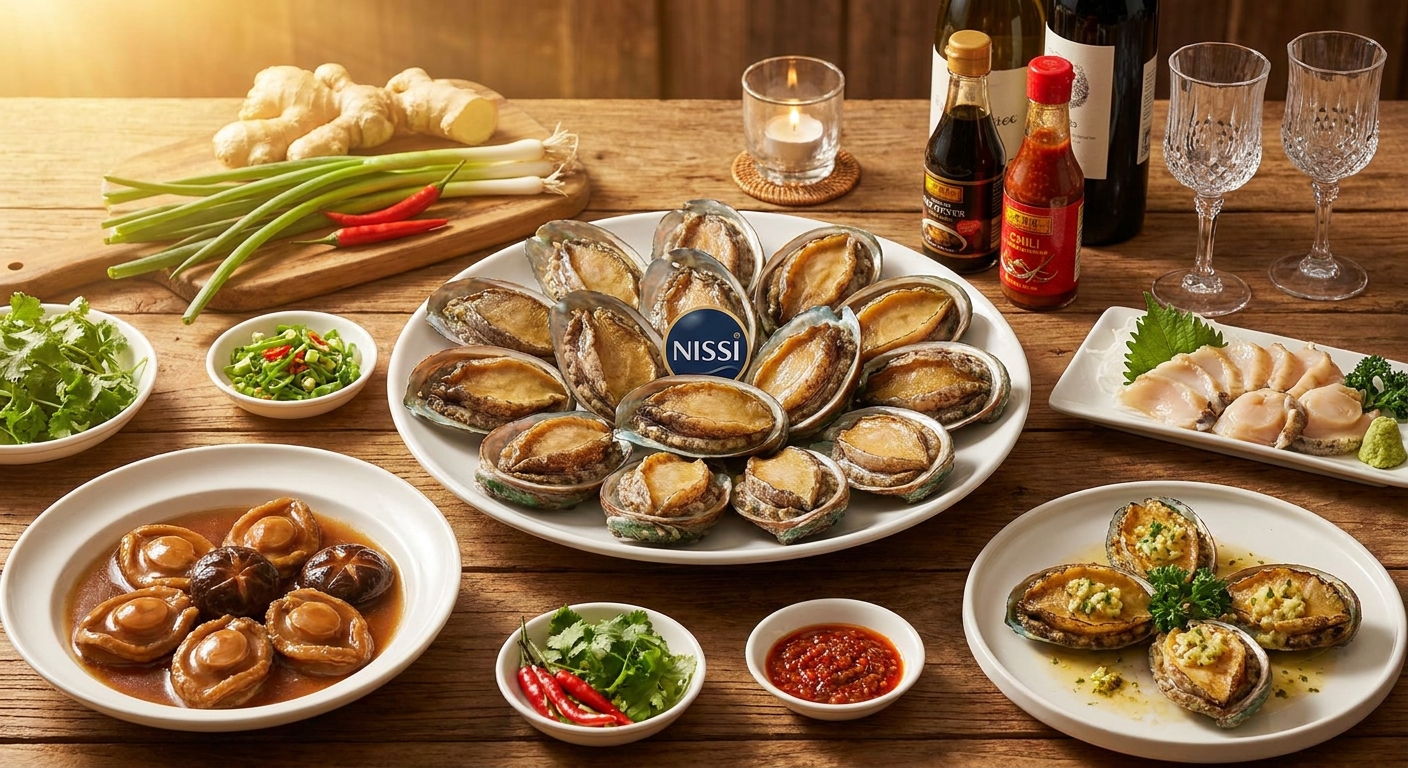 Tổng hợp công thức Bào ngư Úc Viền Xanh NISSI: Món ăn tinh hoa, cách chế biến chuẩn đầu bếp