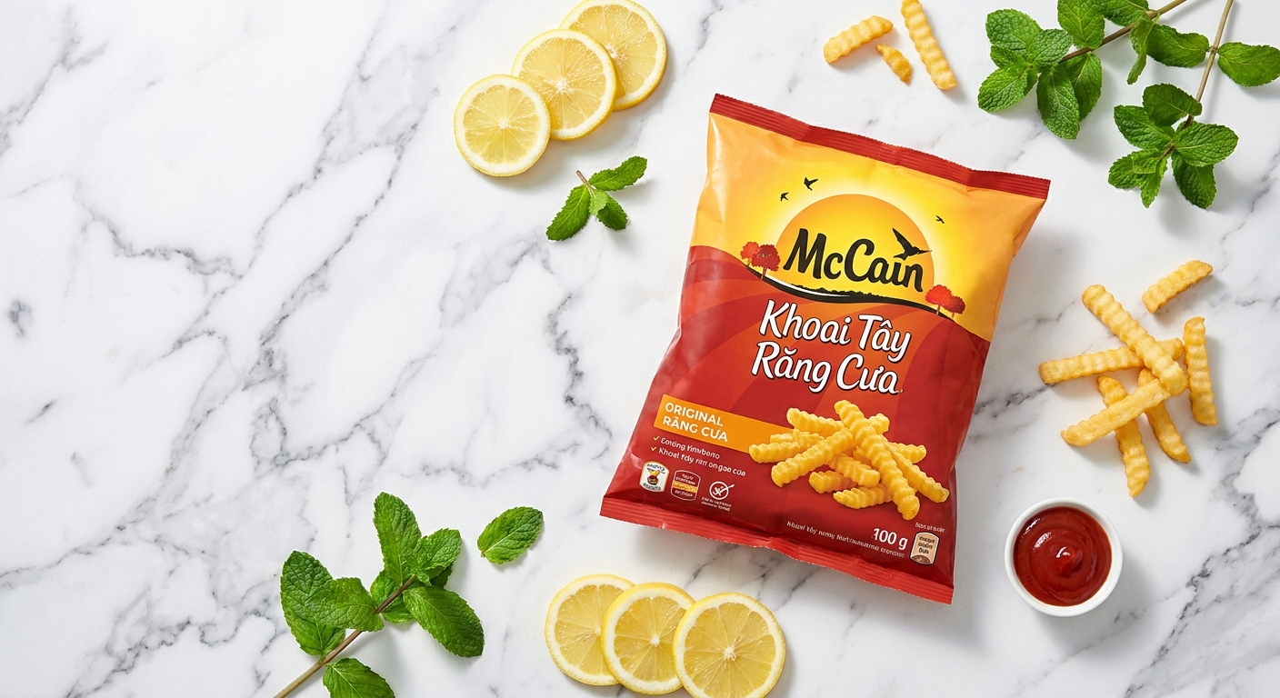 Địa chỉ bán buôn khoai tây răng cưa McCain Hà Nội