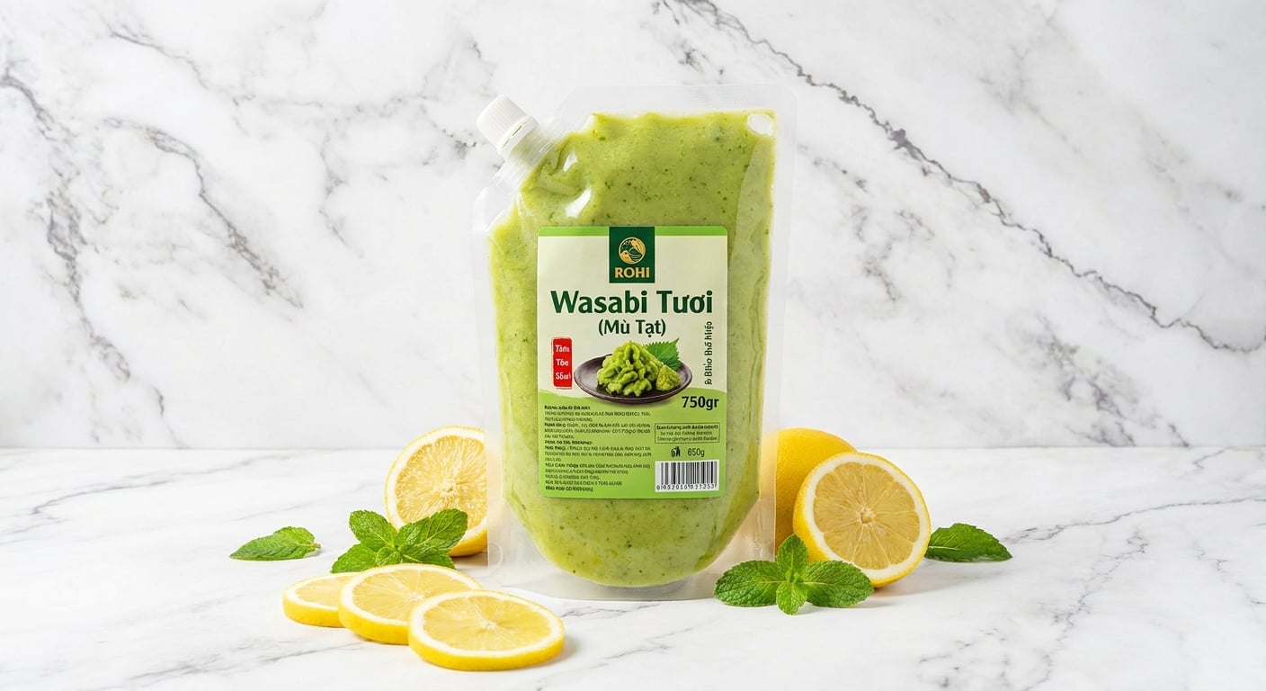 Giá sỉ Wasabi tươi Rohi túi 750gr tiện dụng