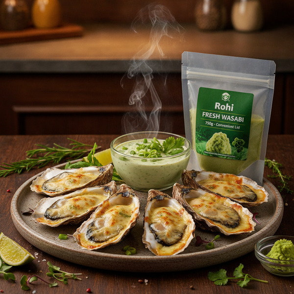 Hàu Nướng Phô Mai Sốt Wasabi: Độc đáo, khó cưỡng