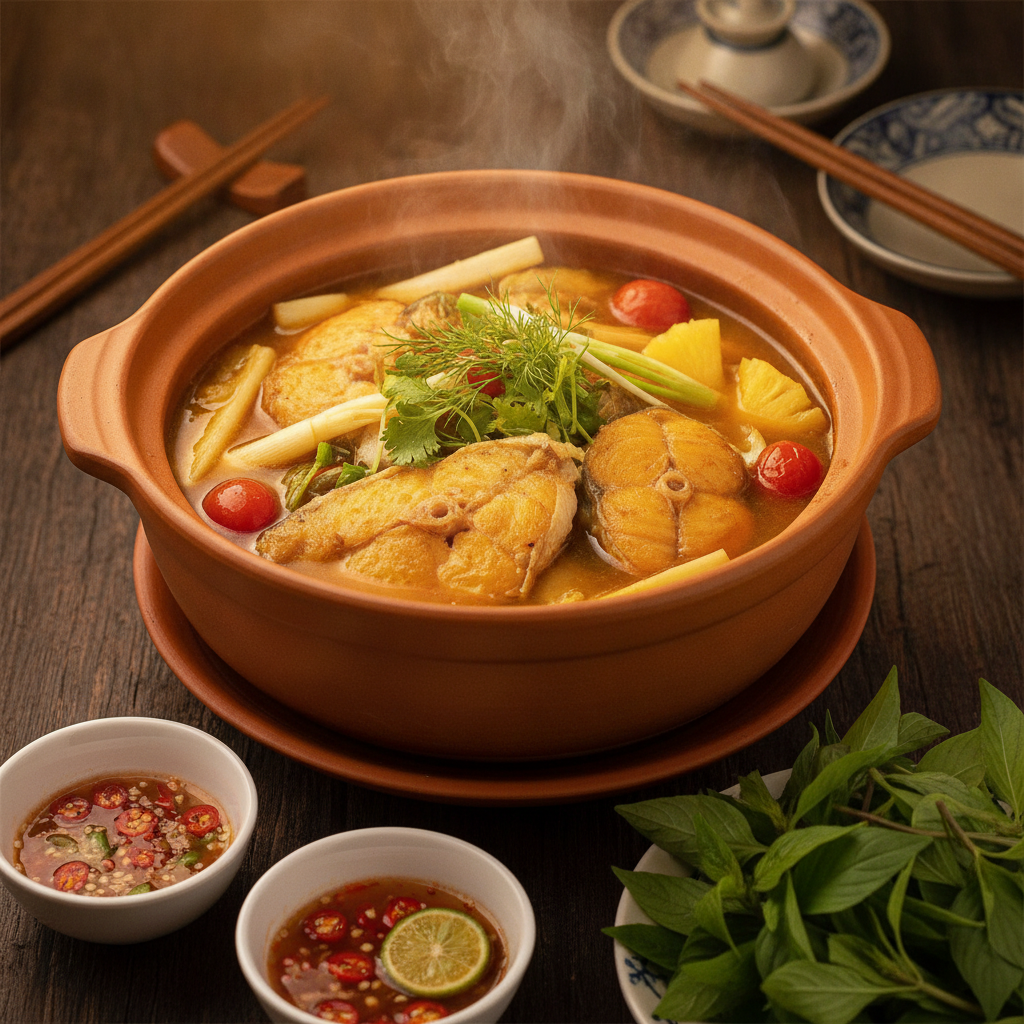 Món ngon lạ miệng: Lẩu Cá Dứa măng chua thanh mát, ấm bụng ngày mưa