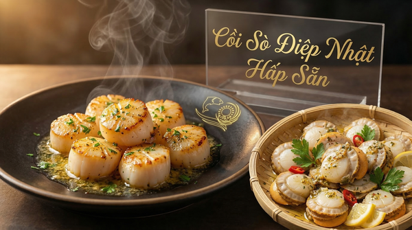 Cồi sò điệp Nhật hấp sẵn làm món gì nhanh, bổ dưỡng cho mâm cơm cuối tuần?