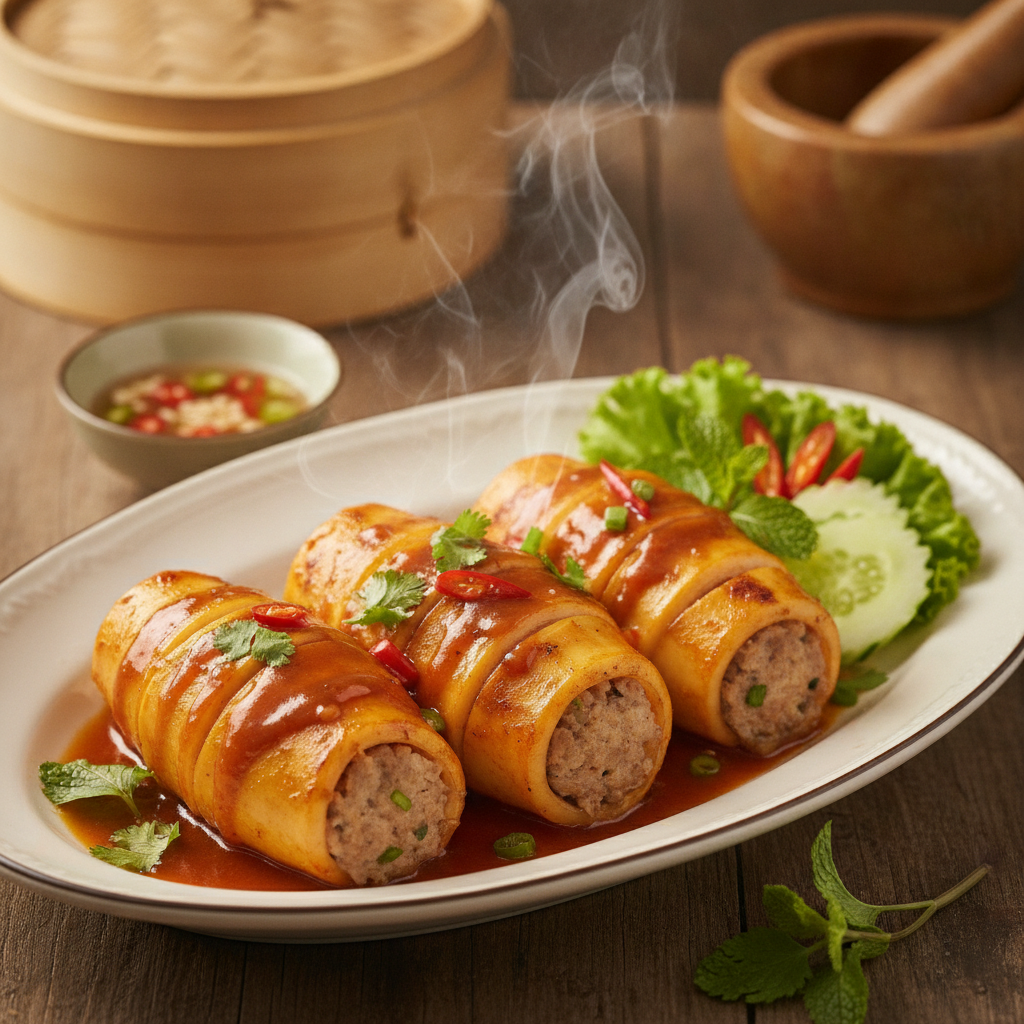 Hướng dẫn chế biến Mực Ống Nhồi Thịt sốt me chua ngọt chuẩn vị Sài Gòn