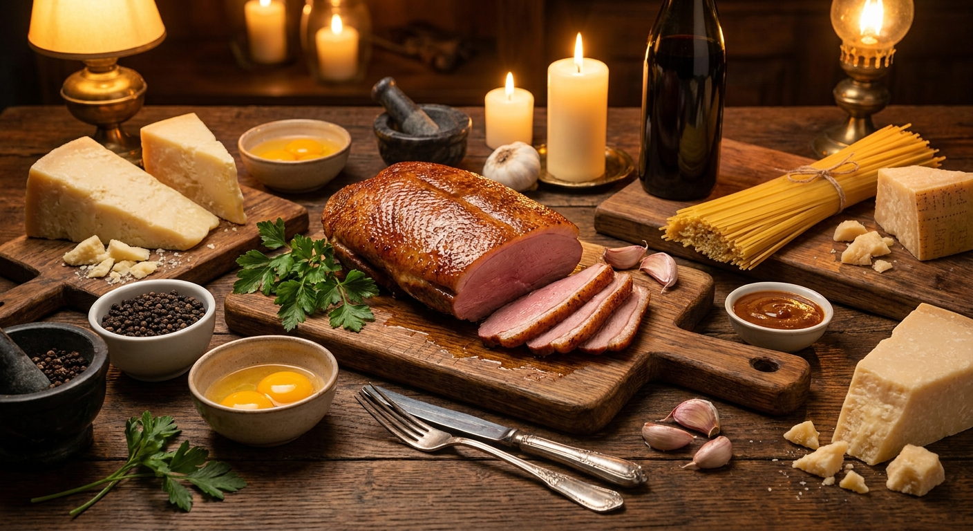 Công thức Mì Ý Carbonara Lườn Ngỗng Hun Khói béo ngậy, đậm đà khó cưỡng