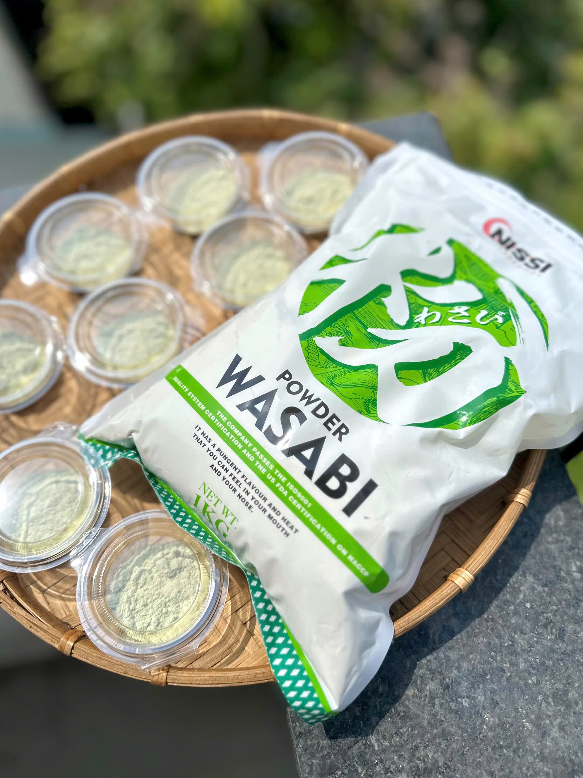 Gói Wasabi Khô nguyên chất, hương vị nồng ấm, tiện lợi sử dụng