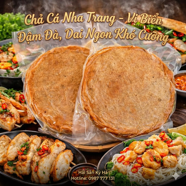 Chả cá nha trang loại ngon - Kho sỉ hải sản kỳ hà