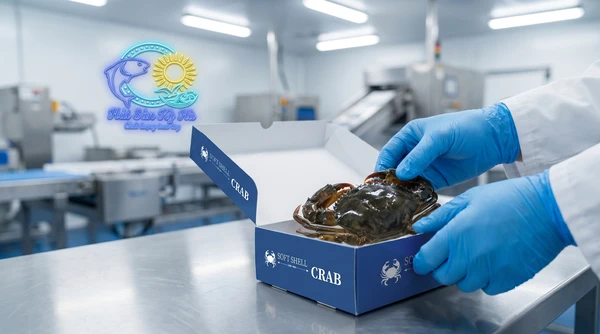 Cua lột đông lạnh IQF giữ trọn vị tươi ngon