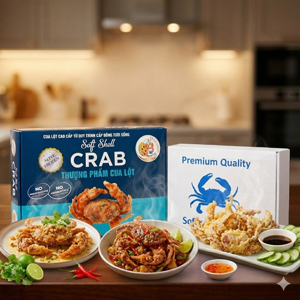 Cua lột đông lạnh nhập khẩu - kho sỉ hải sản kỳ hà