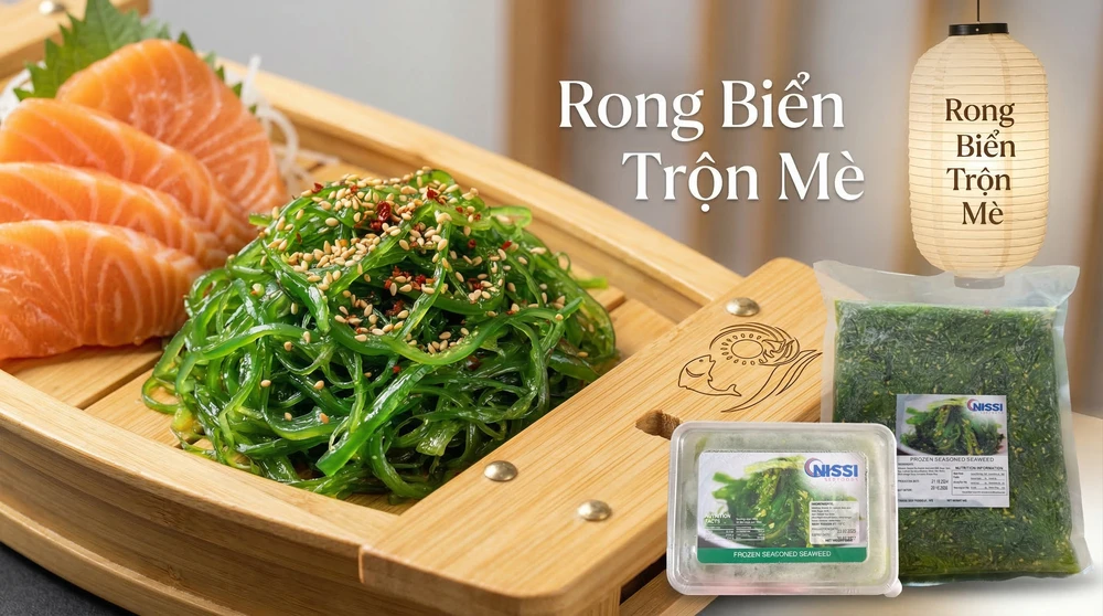 Rong biển trộn mè tươi (Chuka Wakame) ăn với gì ngon nhất? Cách bảo quản rong biển luôn giòn. hình 2