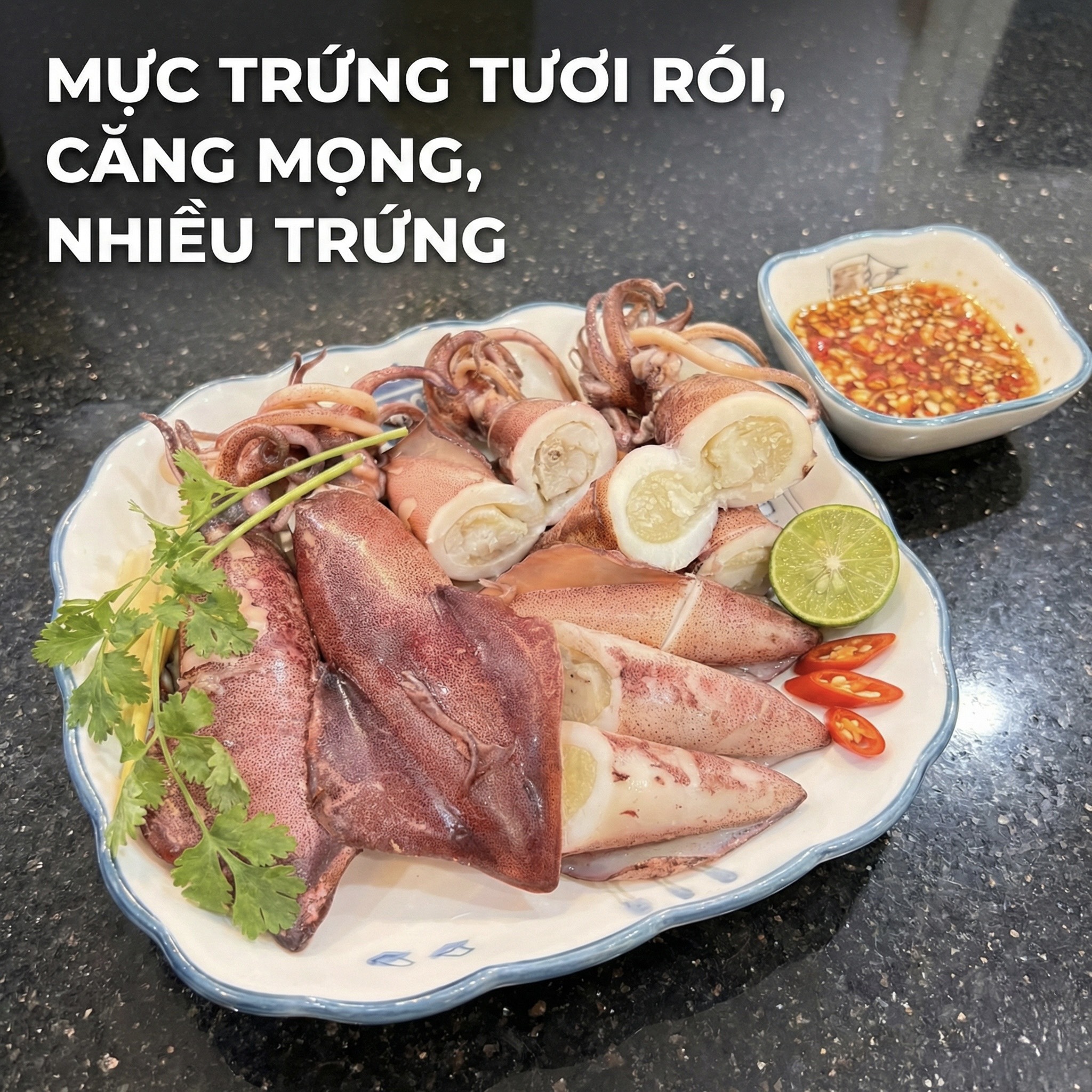 Mực trứng cấp đông, bảo quản kỹ lưỡng, giao tận nơi